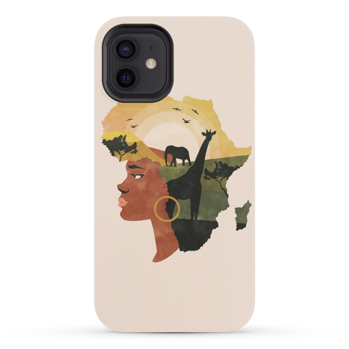 iPhone 12 mini StrongFit Africa Love by Uma Prabhakar Gokhale