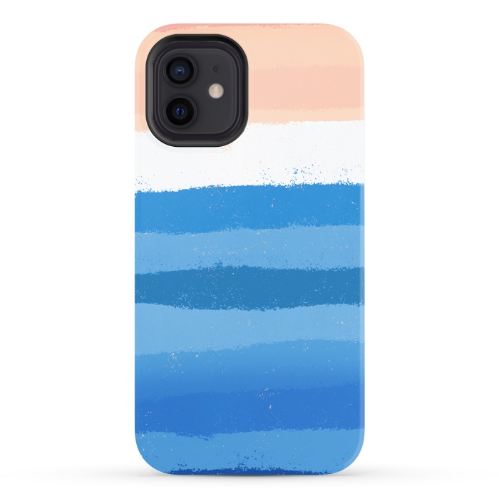 iPhone 12 StrongFit The calm painted waves by Steve Wade (Swade)