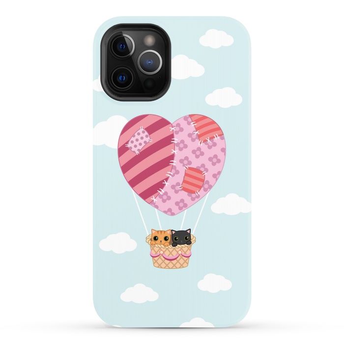 iPhone 12 Pro StrongFit kitty love by Laura Nagel