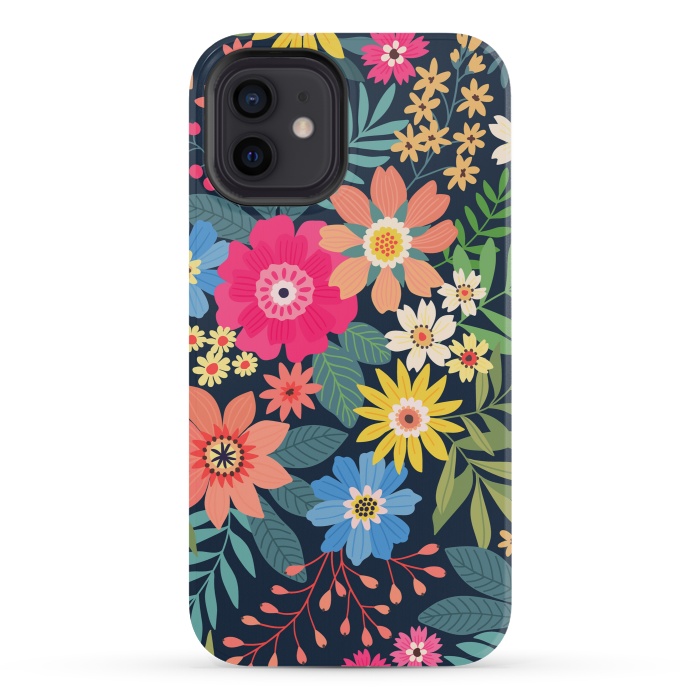 iPhone 12 mini StrongFit Cute and Beautiful Floral Design Pattern 333 by ArtsCase