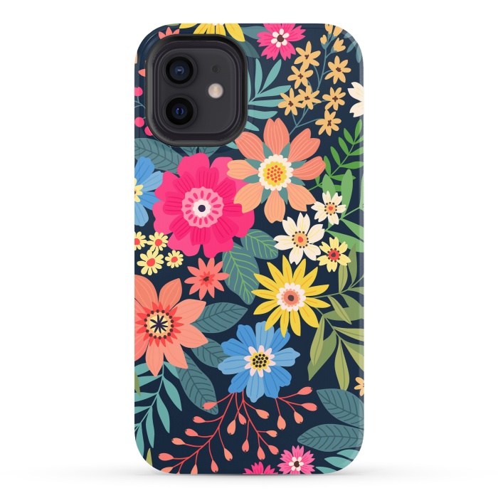 iPhone 12 StrongFit Cute and Beautiful Floral Design Pattern 333 by ArtsCase