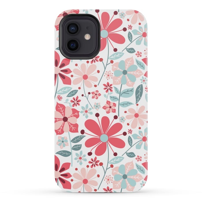 iPhone 12 mini StrongFit Floral Design 124 by ArtsCase