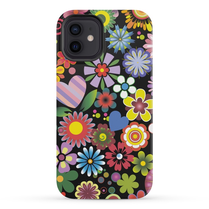 iPhone 12 mini StrongFit Floral mix 2 by ArtsCase