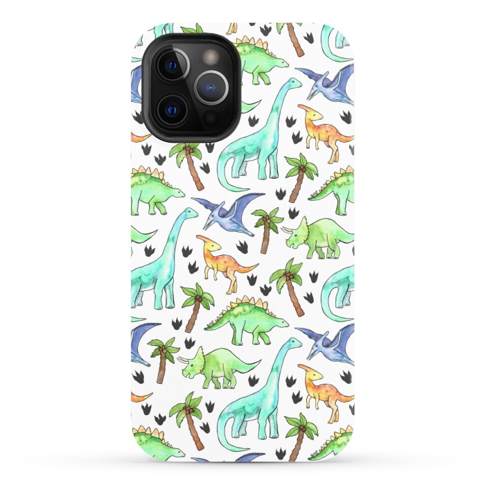 iPhone 12 Pro StrongFit Dino-Mite by Tangerine-Tane
