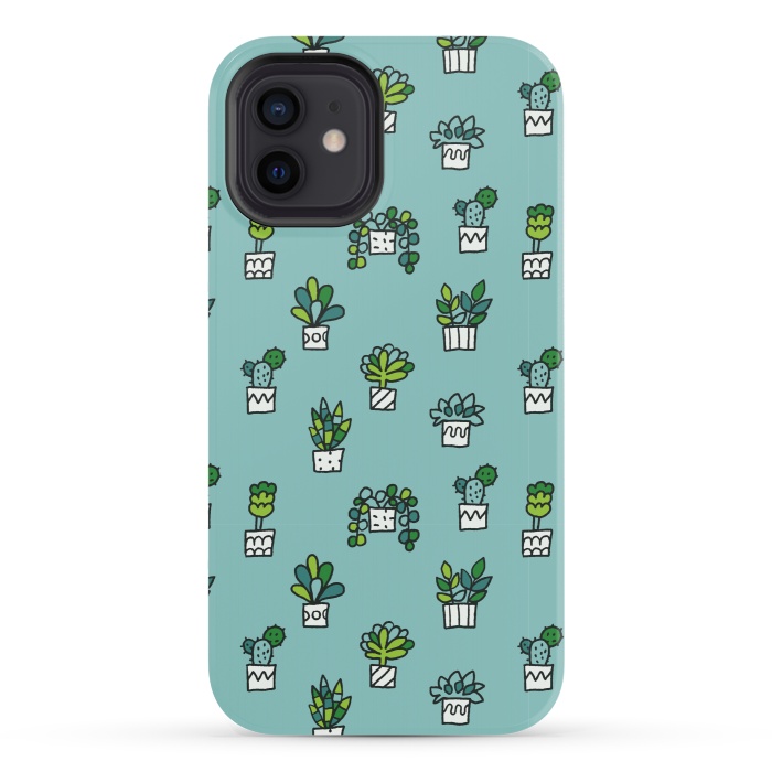 iPhone 12 StrongFit Cute house plants by Anna Alekseeva
