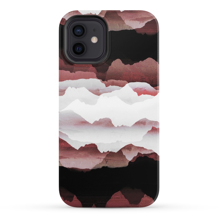 iPhone 12 StrongFit Faded copper mountains by Oana 