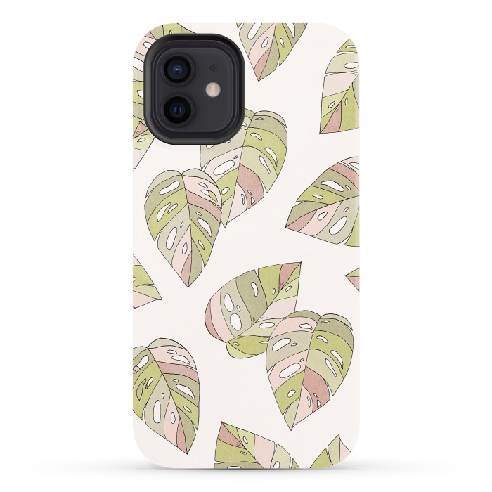 iPhone 12 StrongFit Dancing Leaves by Barlena