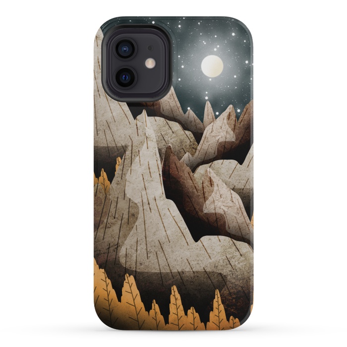 iPhone 12 mini StrongFit Mountainous mountain and peaks by Steve Wade (Swade)