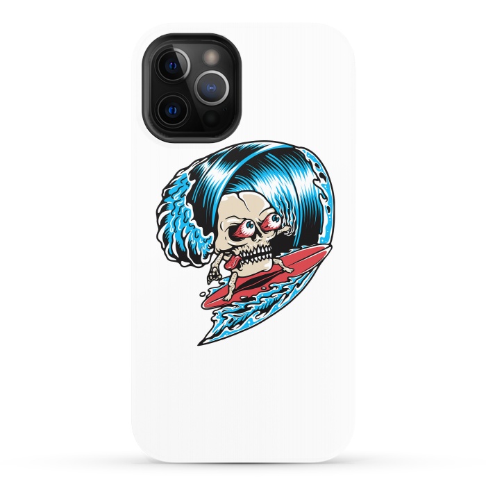 iPhone 12 Pro StrongFit Skull Surfing 1 by Afif Quilimo