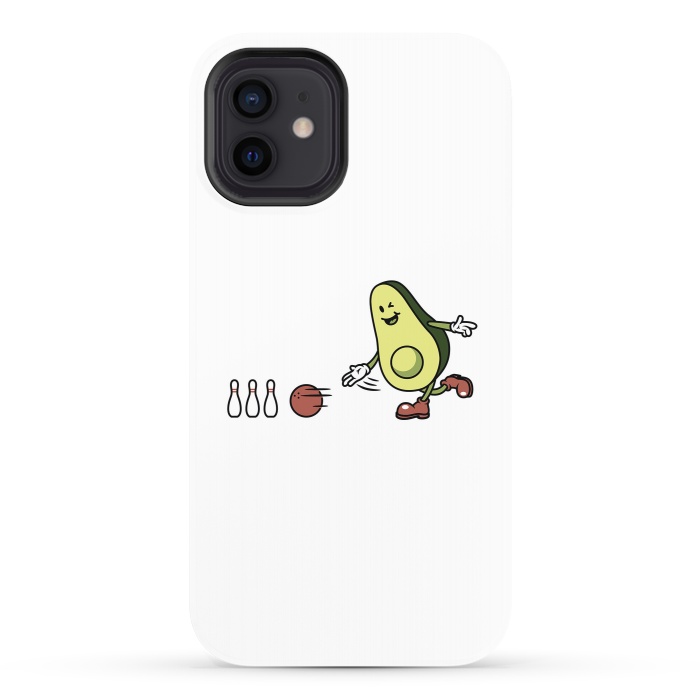 iPhone 12 StrongFit Avocado Playing Bowling by Afif Quilimo