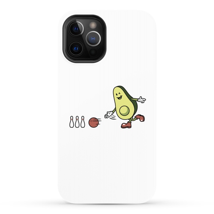 iPhone 12 Pro StrongFit Avocado Playing Bowling by Afif Quilimo
