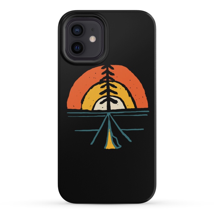 iPhone 12 mini StrongFit Camp and Sunset by Afif Quilimo