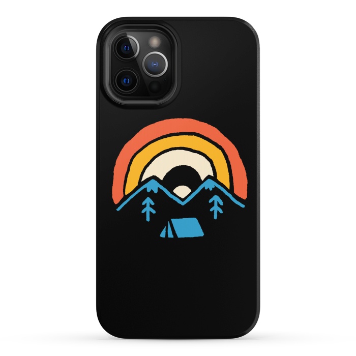 iPhone 12 Pro StrongFit Camp and Rainbow by Afif Quilimo