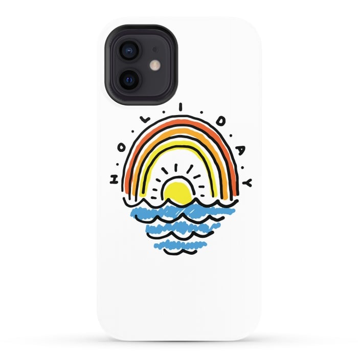 iPhone 12 StrongFit Holiday Beach by Afif Quilimo