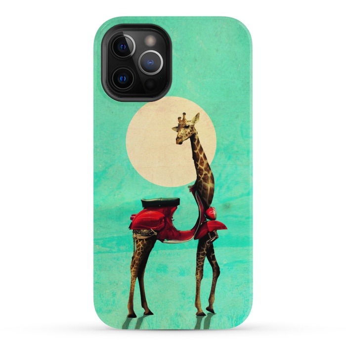 iPhone 12 Pro StrongFit Giraffe Scooter by Ali Gulec
