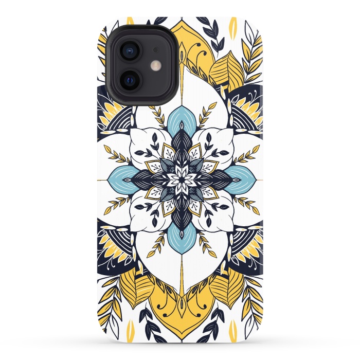 iPhone 12 StrongFit Stained Glass Boho by Rose Halsey