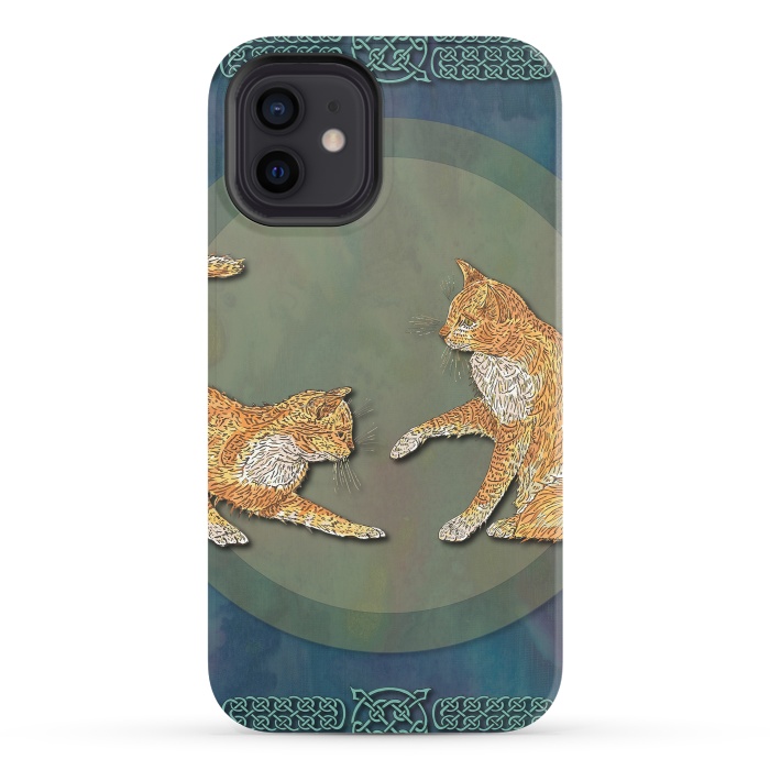 iPhone 12 StrongFit Ginger Cats by Lotti Brown