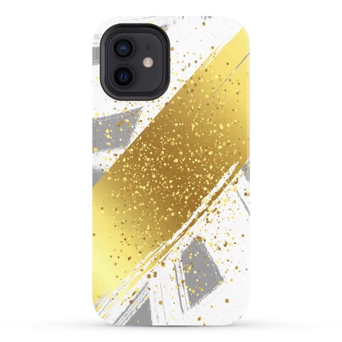 iPhone 12 StrongFit Golden Paint by Martina