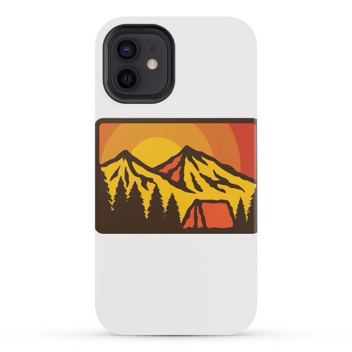 iPhone 12 mini StrongFit Camping Sunrise by Afif Quilimo
