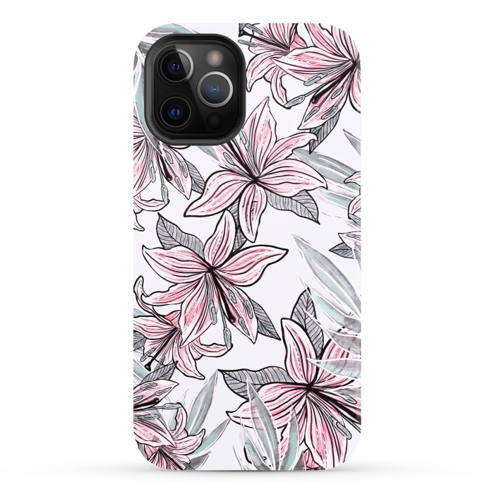 iPhone 12 Pro StrongFit Beautiful Lilly by Rose Halsey