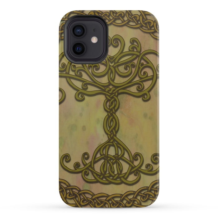 iPhone 12 StrongFit Celtic Tree of Life I by Lotti Brown