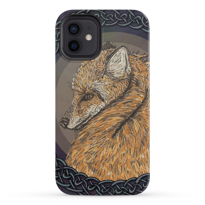 iPhone 12 mini StrongFit Celtic Fox by Lotti Brown