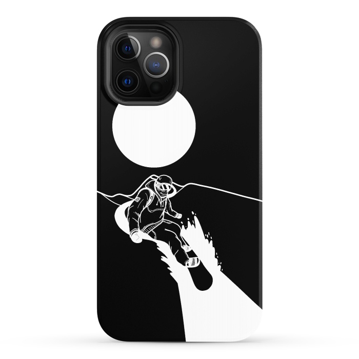 iPhone 12 Pro StrongFit The snowboarder by Steve Wade (Swade)