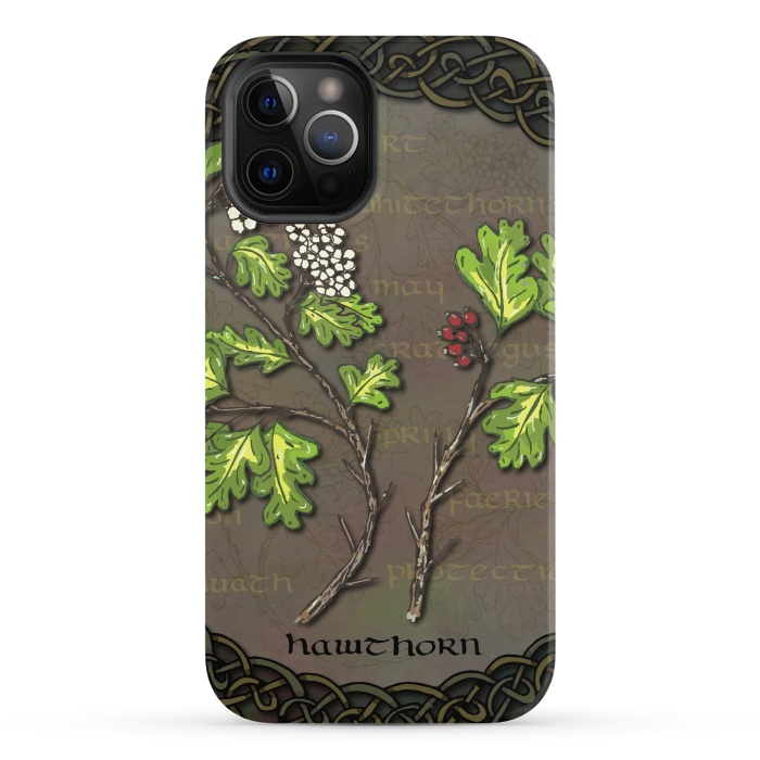 iPhone 12 Pro StrongFit Celtic Hawthorn by Lotti Brown