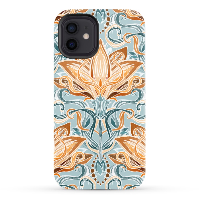 iPhone 12 StrongFit Autumn Afternoon Art Nouveau  by Micklyn Le Feuvre