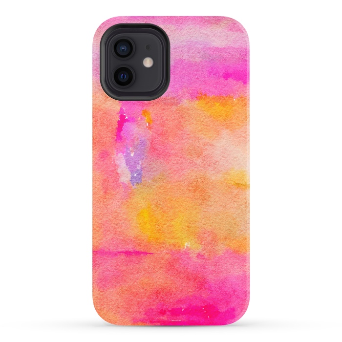 iPhone 12 StrongFit Be A Rainbow In Someone's Cloud | Modern Bohemian Watercolor Painting Optimism Positivity Good Vibes by Uma Prabhakar Gokhale