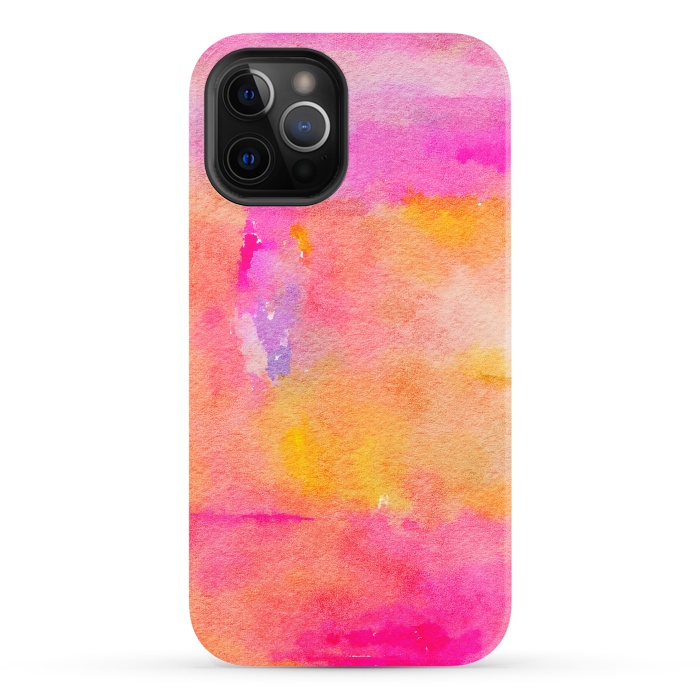 iPhone 12 Pro StrongFit Be A Rainbow In Someone's Cloud | Modern Bohemian Watercolor Painting Optimism Positivity Good Vibes by Uma Prabhakar Gokhale