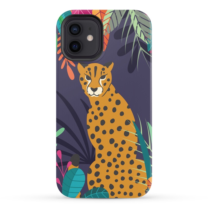 iPhone 12 StrongFit Cheetah sitting in the wild by Jelena Obradovic