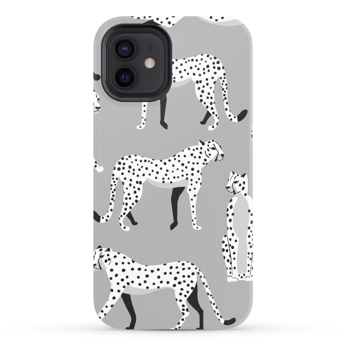 iPhone 12 StrongFit Cheetah pattern 04 by Jelena Obradovic