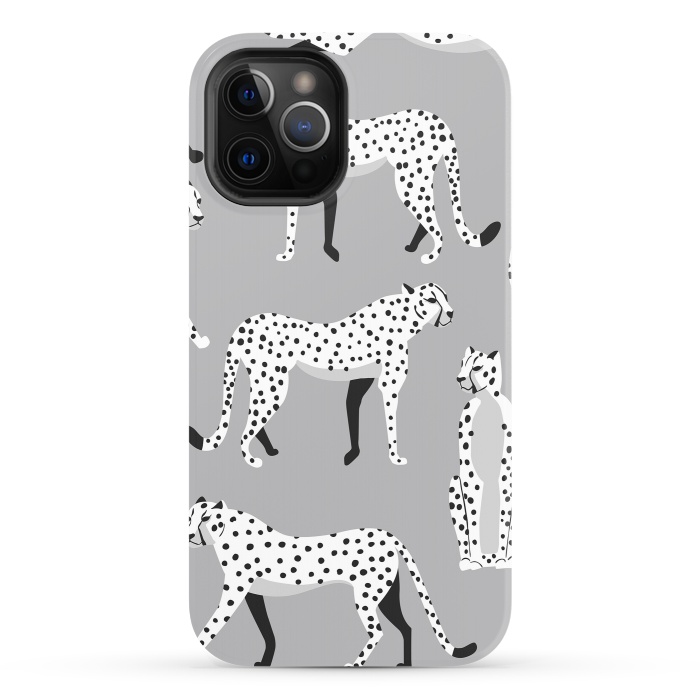 iPhone 12 Pro StrongFit Cheetah pattern 04 by Jelena Obradovic