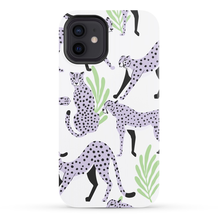 iPhone 12 StrongFit Cheetah pattern 05 by Jelena Obradovic