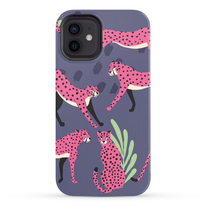 iPhone 12 StrongFit Cheetah pattern 06 by Jelena Obradovic