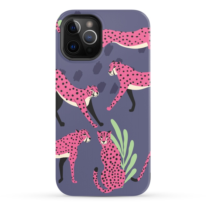 iPhone 12 Pro StrongFit Cheetah pattern 06 by Jelena Obradovic