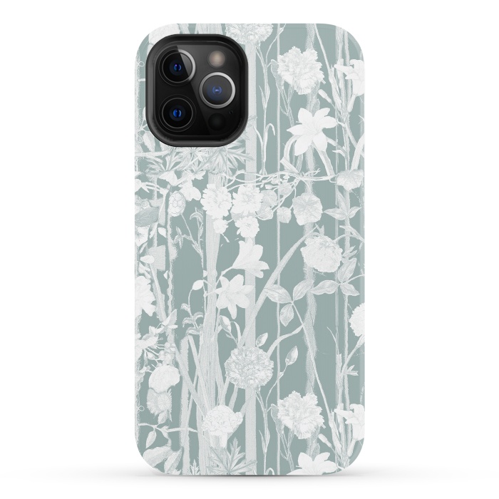 iPhone 12 Pro StrongFit Pastel botanical floral vines by Oana 
