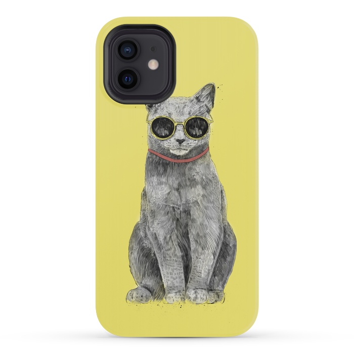 iPhone 12 mini StrongFit Summer Cat by Balazs Solti