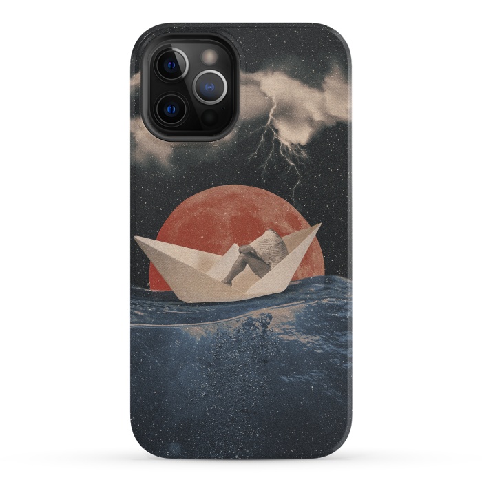 iPhone 12 Pro StrongFit Paper Boat by Eleaxart