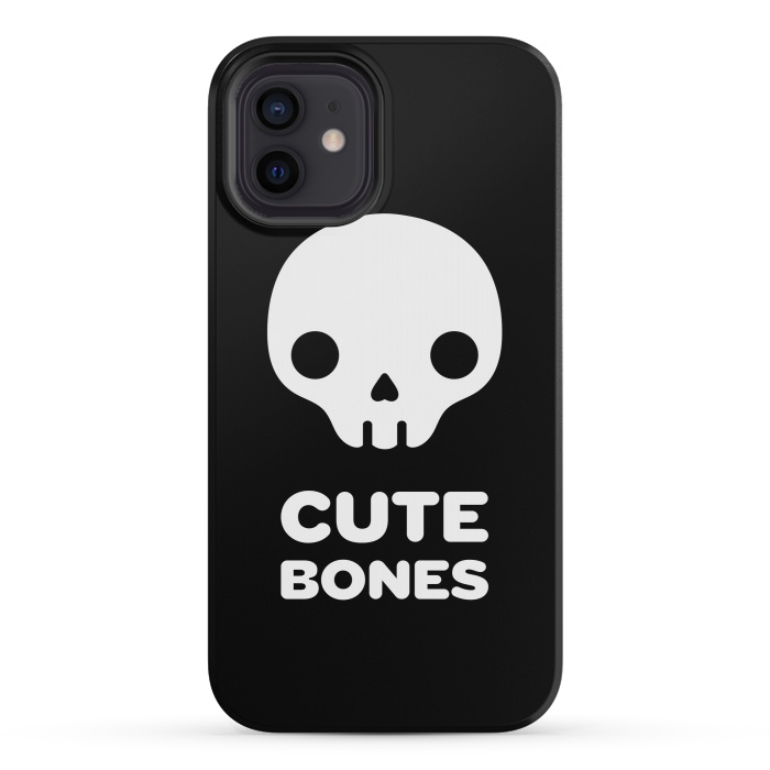 iPhone 12 mini StrongFit Cute skull by Laura Nagel