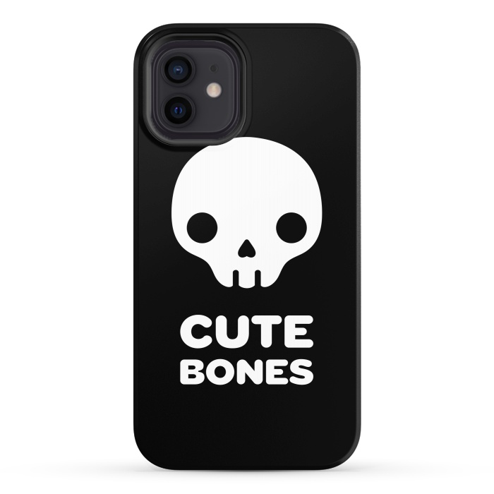 iPhone 12 StrongFit Cute skull by Laura Nagel
