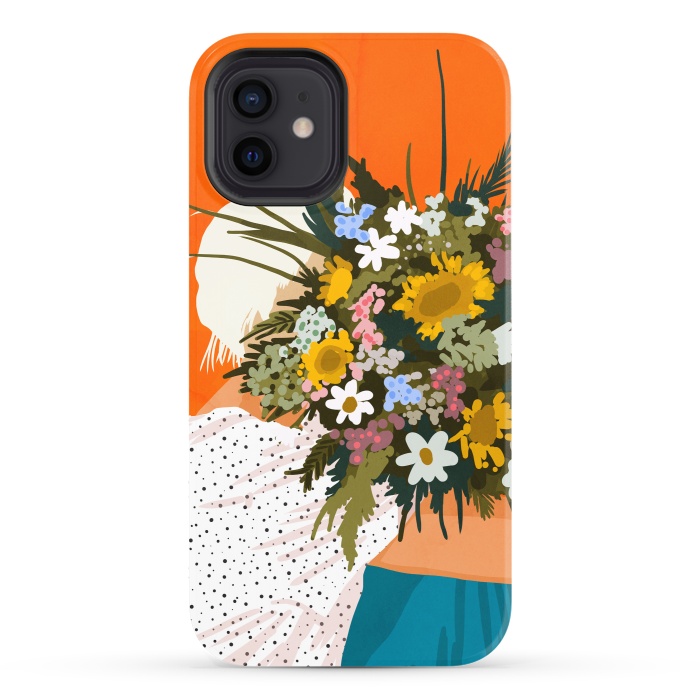 iPhone 12 StrongFit Happiness Is To Hold Flowers In Both Hands by Uma Prabhakar Gokhale
