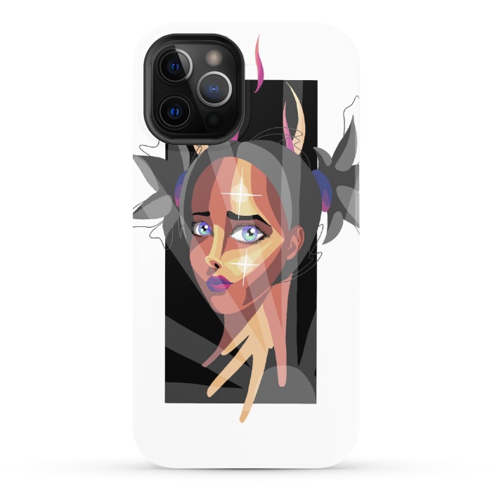 iPhone 12 Pro StrongFit Moon girl2 by Evaldas Gulbinas 