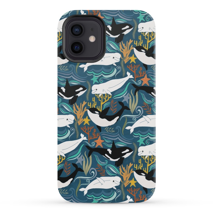 iPhone 12 mini StrongFit Canadian Whale Watching by Tangerine-Tane