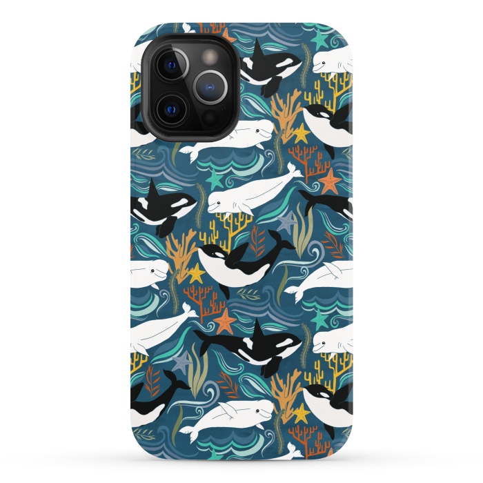 iPhone 12 Pro StrongFit Canadian Whale Watching by Tangerine-Tane