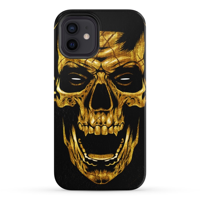 iPhone 12 StrongFit Golden Skull by Alberto