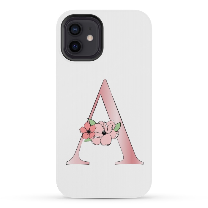 iPhone 12 mini StrongFit Monogram Letter A by Martina