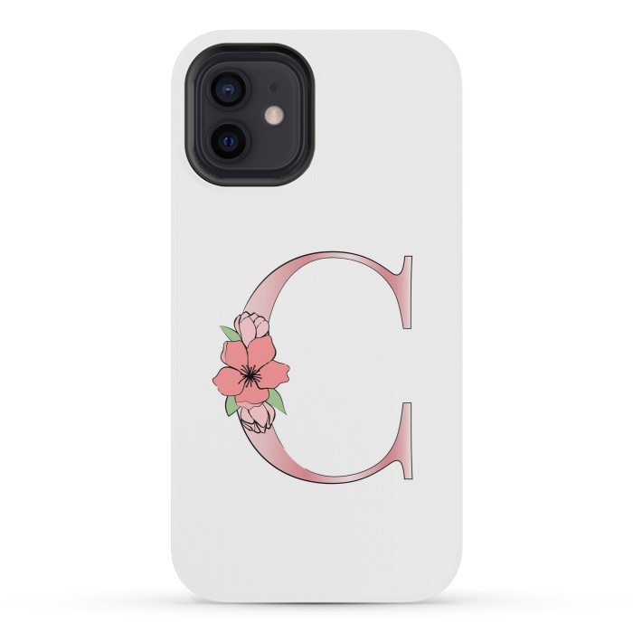 iPhone 12 mini StrongFit Monogram Letter C by Martina
