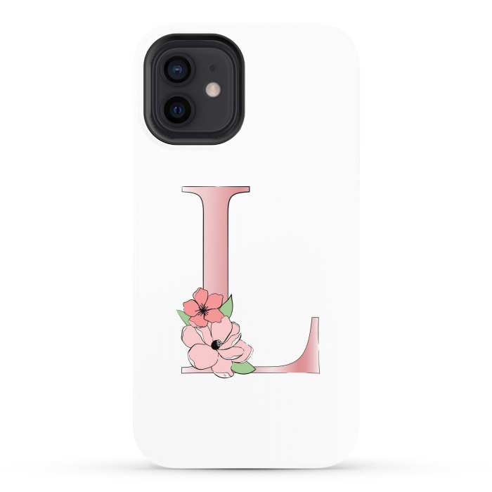 iPhone 12 StrongFit Monogram Letter L by Martina